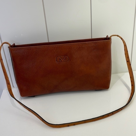 Mondo Vintage Brown Rustic Leather Satchel Bag—Beautiful Leather!! Excl. Cond! - Picture 1 of 9